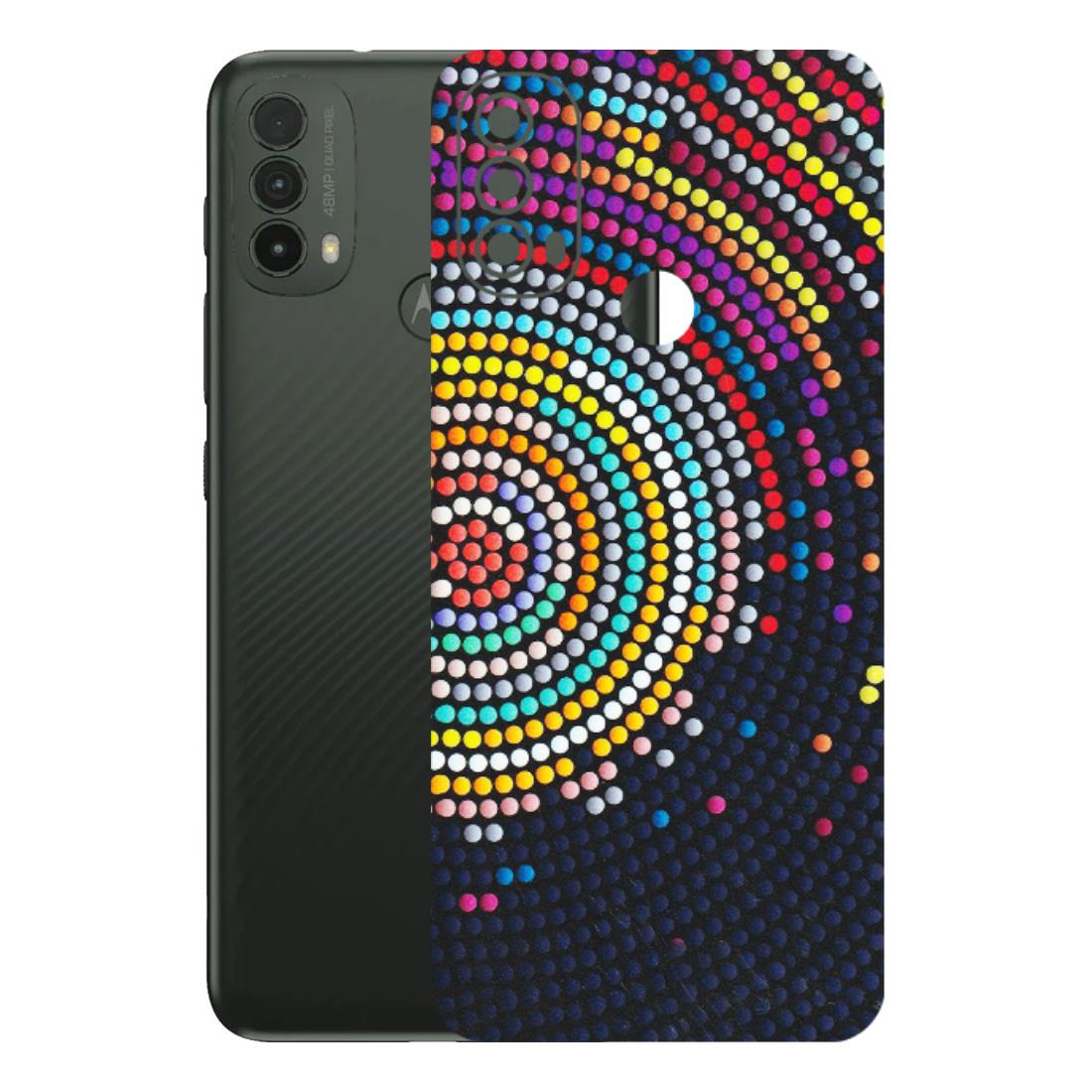 Motorola Phone Skins (All Models) - Rainbow Dot Mandala - Matte Finish (M-97) Motorola Moto E40