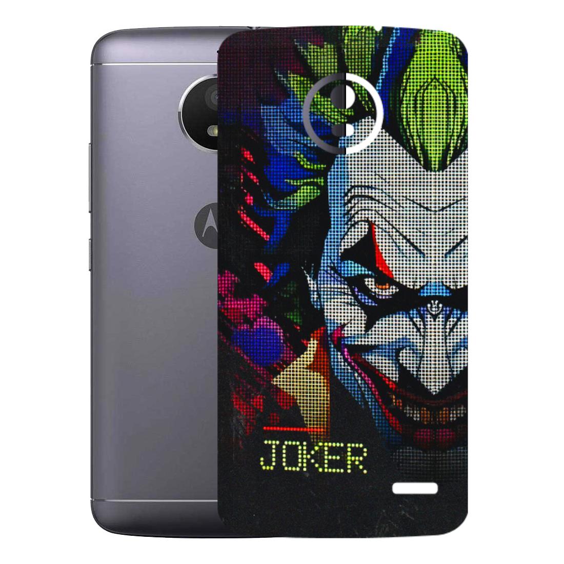 Motorola Phone Skins (All Models) - Joker Dot Matrix - 3D Embossed Finish (L-08) Motorola Moto E4