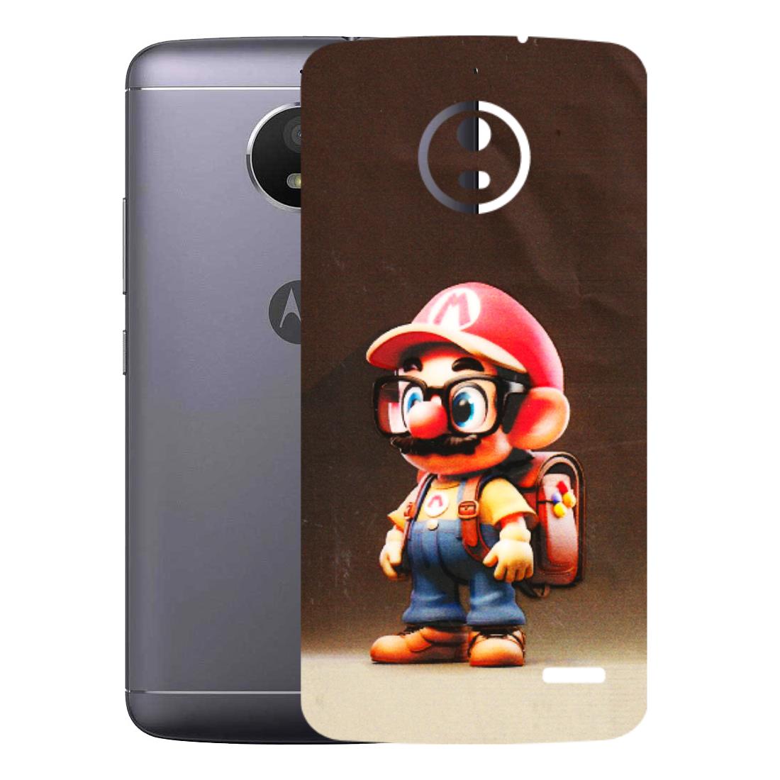 Motorola Phone Skins (All Models) - Little Mario - 3D Embossed Finish (L-119) Motorola Moto E4