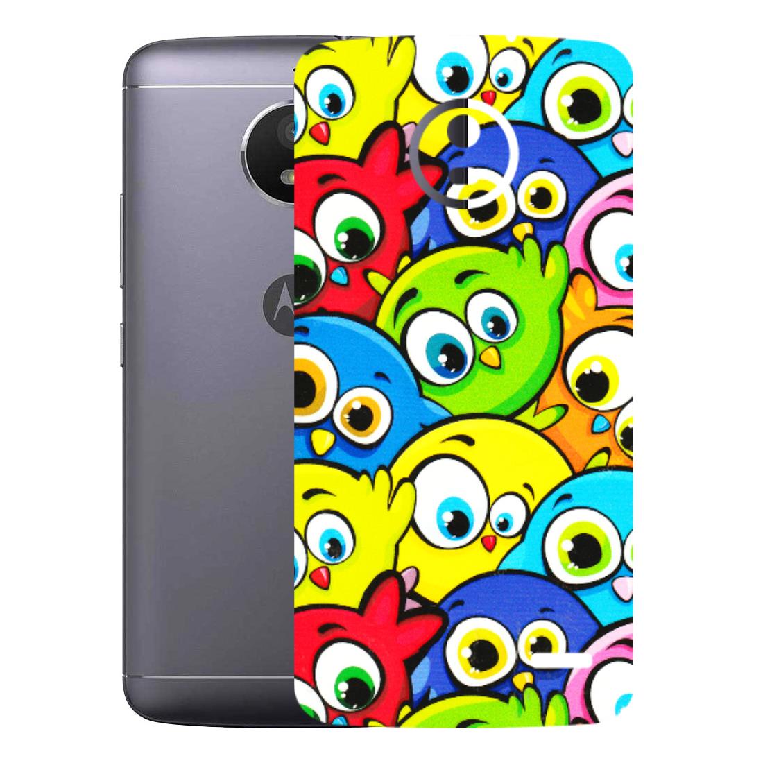 Motorola Phone Skins (All Models) - Cute Fluffy Birds - 3D Embossed Finish (L-213) Motorola Moto E4