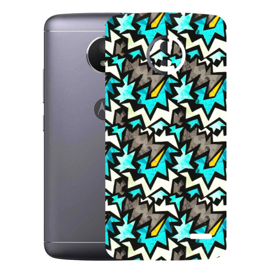Motorola Phone Skins (All Models) - Funky Zig Zag - 3D Embossed Finish (L-223) Motorola Moto E4