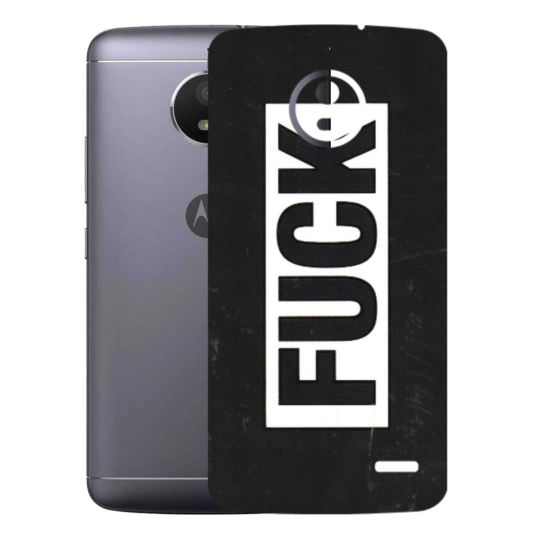 Motorola Phone Skins (All Models) - The F Word - 3D Embossed Finish (L-255) Motorola Moto E4