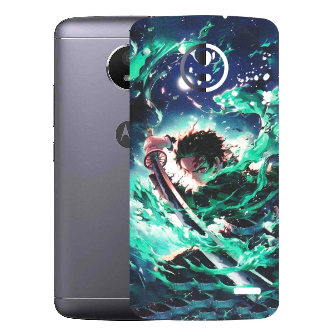 Motorola Phone Skins (All Models) - Sword Fighter Anime - Matte Finish (M-29) Motorola Moto E4