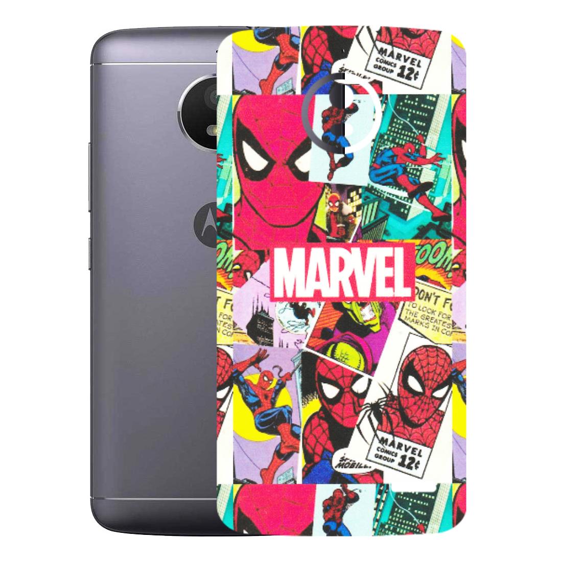 Motorola Phone Skins (All Models) - Marvel Comic Spiderman Grafitti - Matte Finish (M-72) Motorola Moto E4