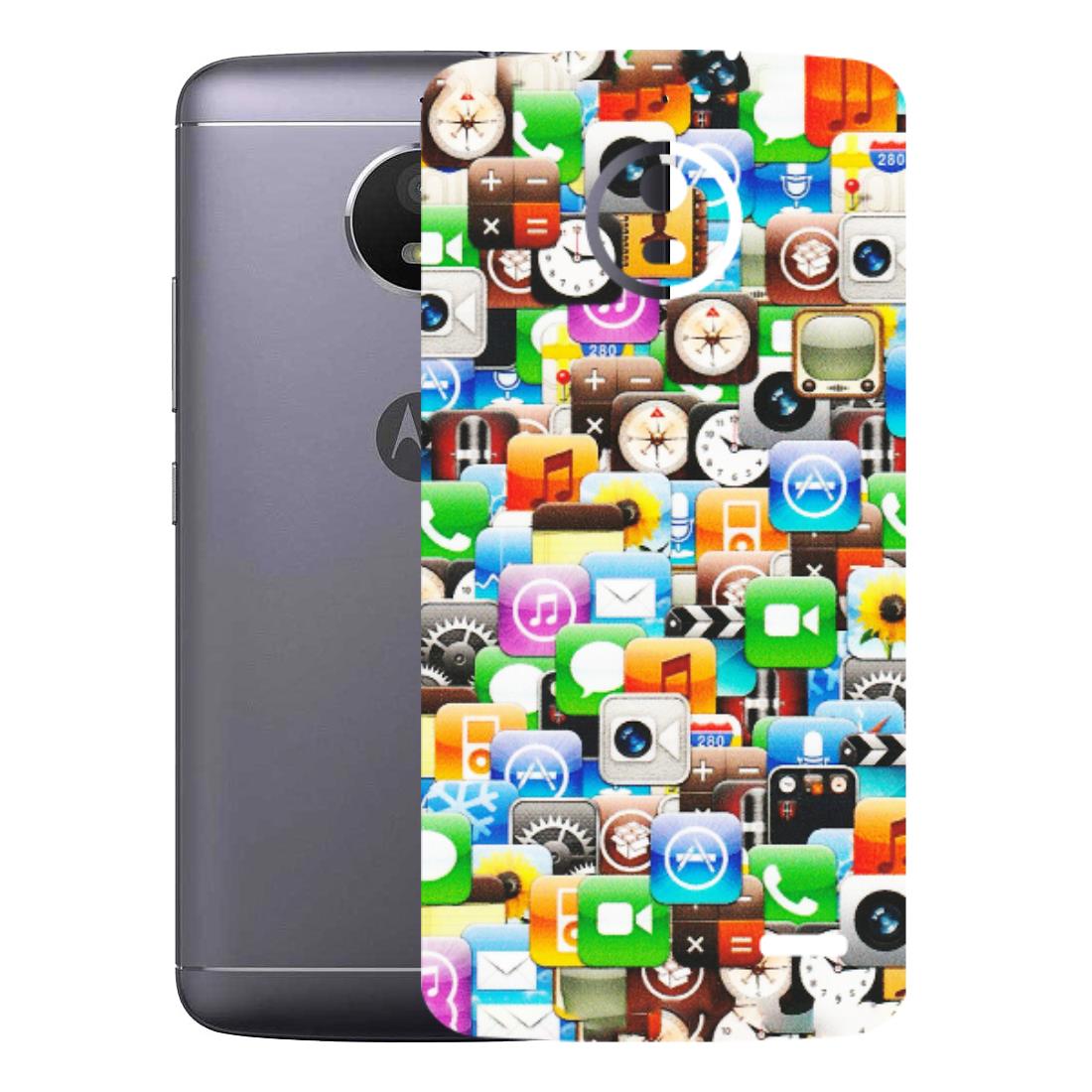 Motorola Phone Skins (All Models) - All Apple Icons - Matte Finish (M-93) Motorola Moto E4