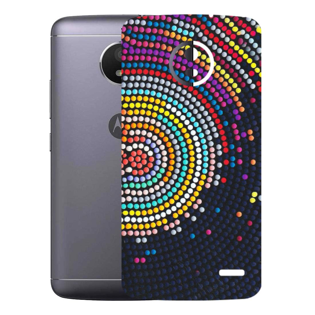 Motorola Phone Skins (All Models) - Rainbow Dot Mandala - Matte Finish (M-97) Motorola Moto E4