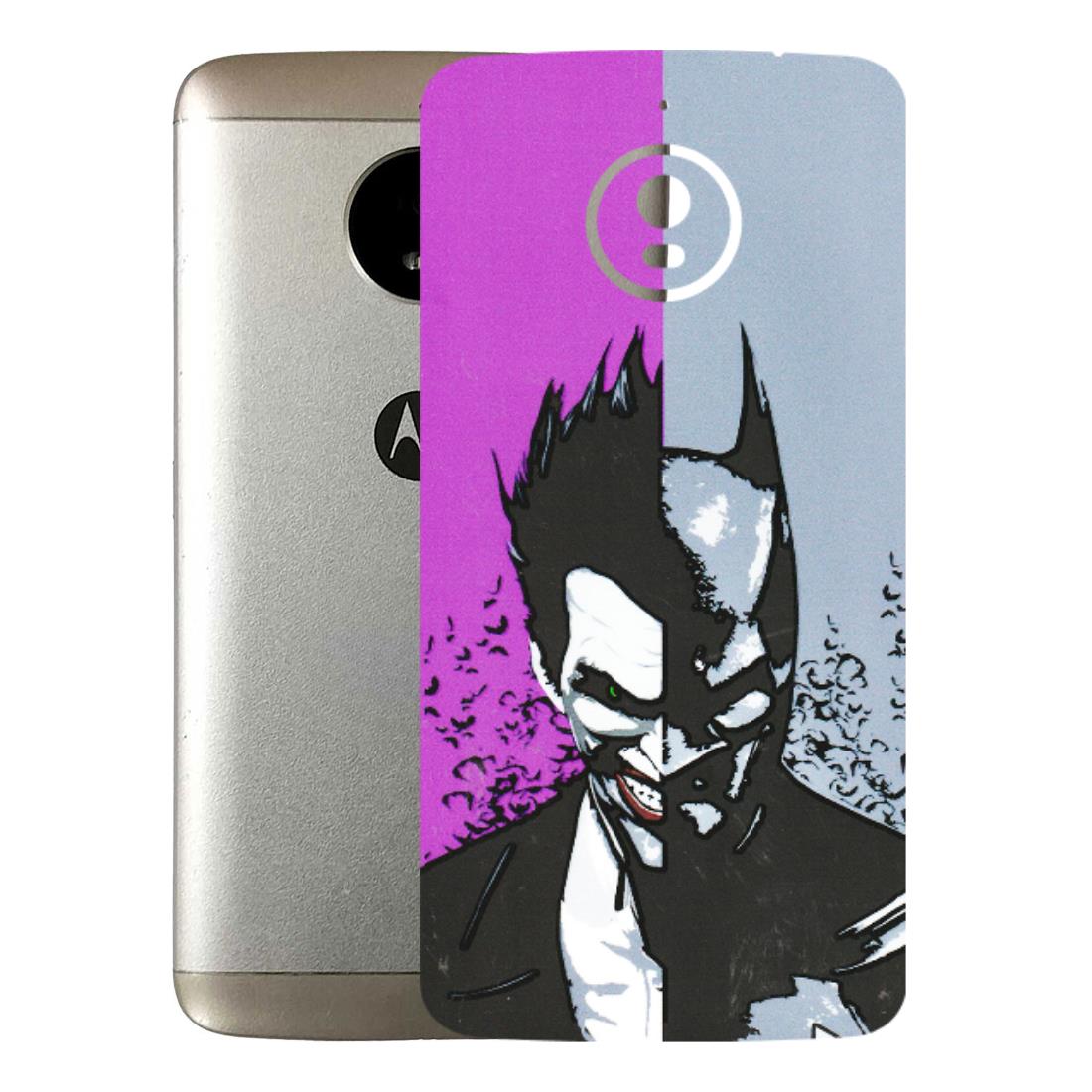 Motorola Phone Skins (All Models) - Batman & Joker - 3D Embossed Finish (L-143) Motorola Moto E4 Plus