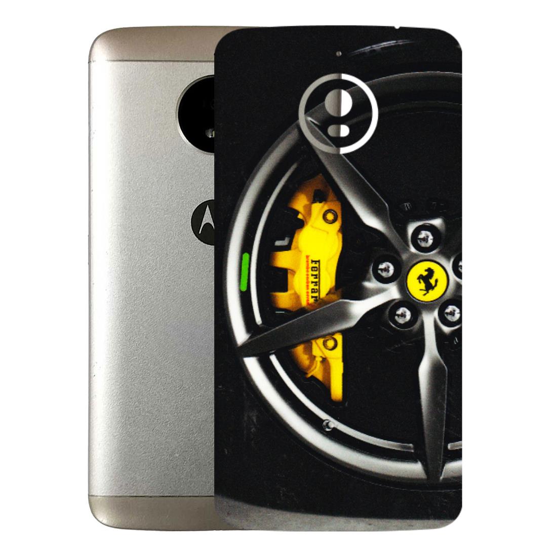 Motorola Phone Skins (All Models) - Ferrari Wheel Alloy - 3D Embossed Finish (L-173) Motorola Moto E4 Plus