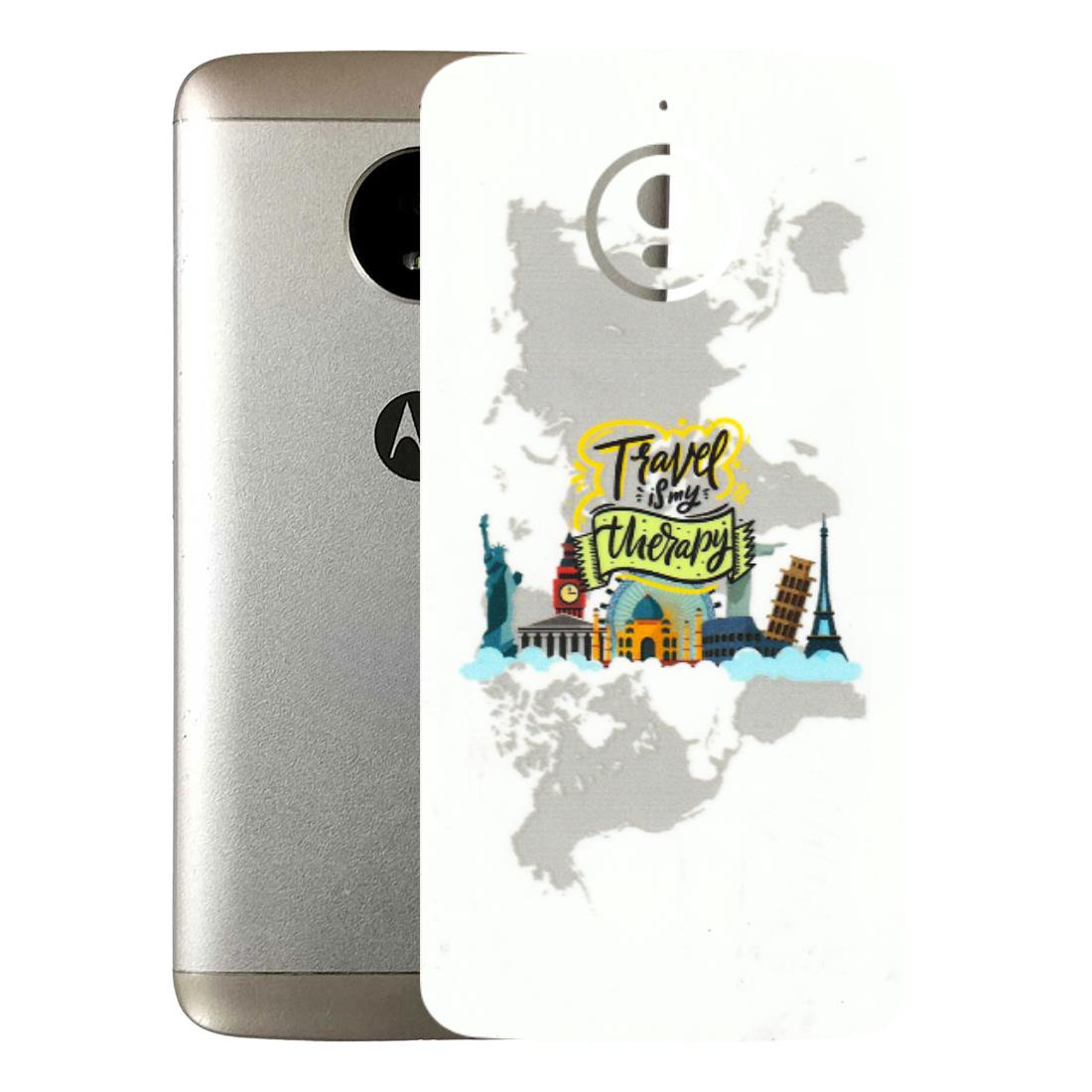 Motorola Phone Skins (All Models) - Travel Therapy - 3D Embossed Finish (L-199) Motorola Moto E4 Plus