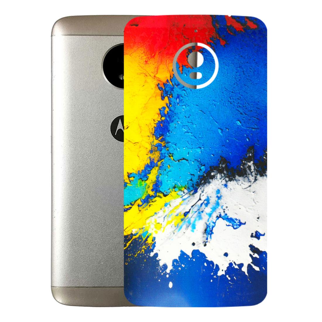 Motorola Phone Skins (All Models) - Acrylic Paint Spill - 3D Embossed Finish (L-229) Motorola Moto E4 Plus