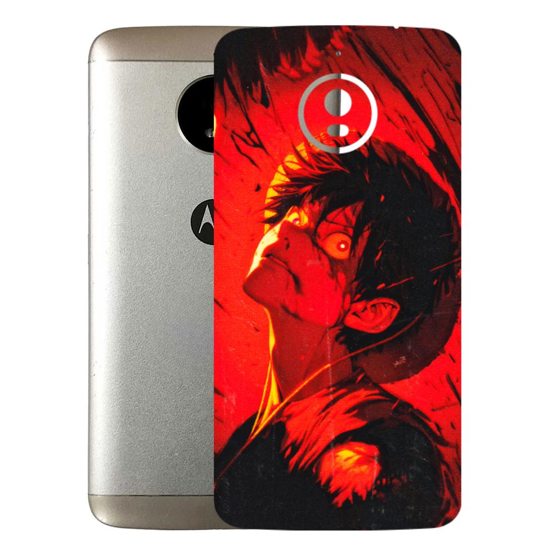Motorola Phone Skins (All Models) - D.Luffy Power Up One Piece Anime - 3D Embossed Finish (L-326) Motorola Moto E4 Plus
