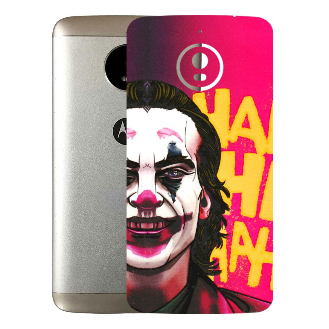 Motorola Phone Skins (All Models) - Joker Evil Laugh - 3D Embossed Finish (L-97) Motorola Moto E4 Plus
