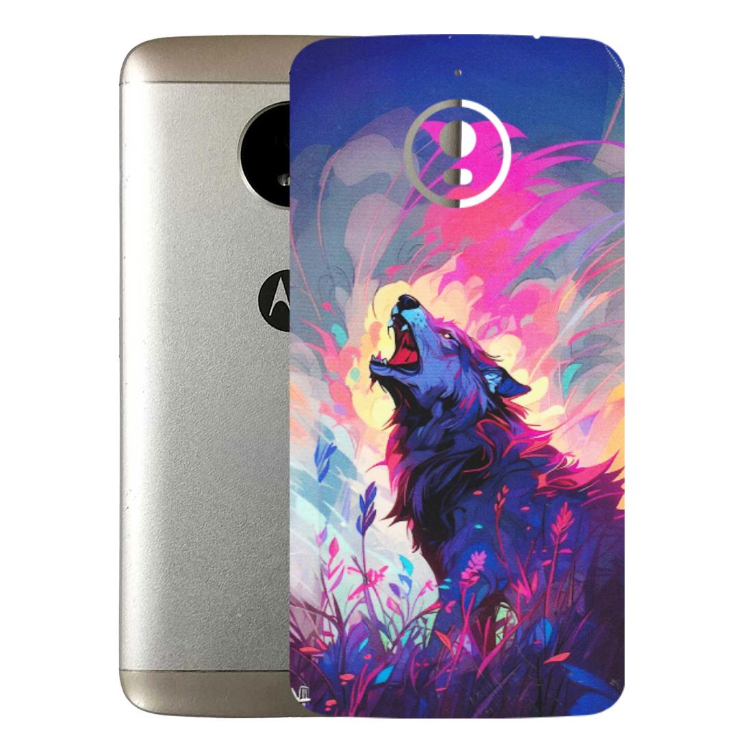 Motorola Phone Skins (All Models) - New Wild Wolf Abstract - Matte Finish (M-125) Motorola Moto E4 Plus