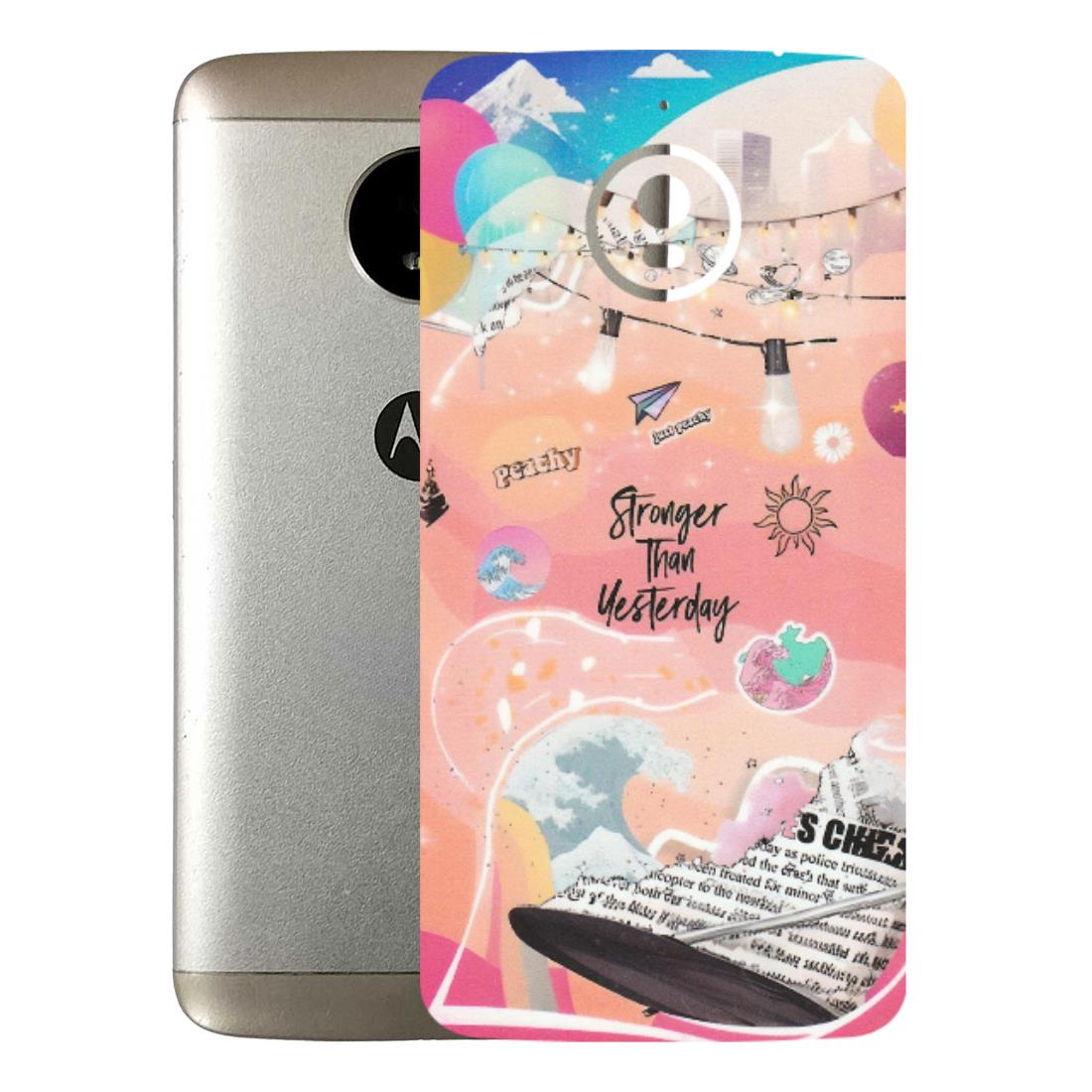 Motorola Phone Skins (All Models) - Stronger Then Yesterday - Matte Finish (M-128) Motorola Moto E4 Plus
