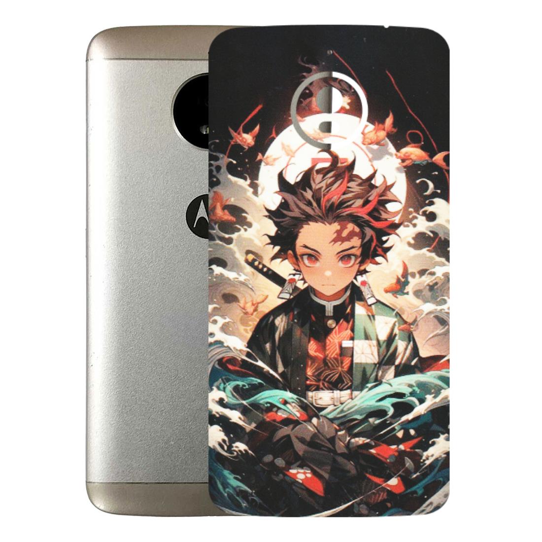 Motorola Phone Skins (All Models) - Tanjiro Demon Slayer Anime - Matte Finish (M-158) Motorola Moto E4 Plus