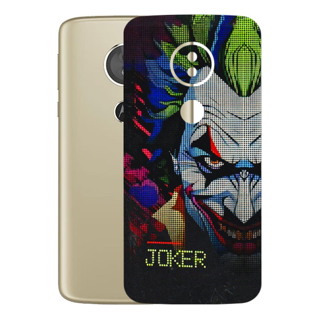 Motorola Phone Skins (All Models) - Joker Dot Matrix - 3D Embossed Finish (L-08) Motorola Moto E5