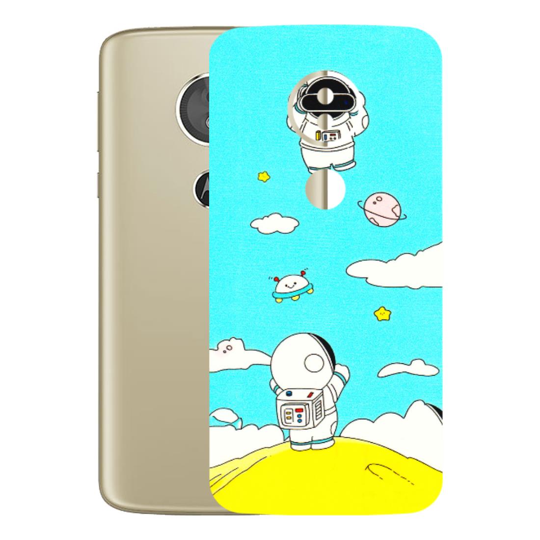 Motorola Phone Skins (All Models) - Blue Skies Astro Float - 3D Embossed Finish (L-230) Motorola Moto E5