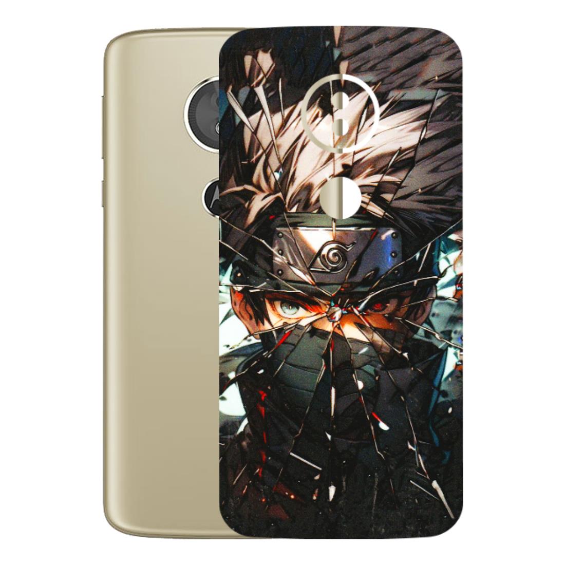 Motorola Phone Skins (All Models) - Kakashi Shattered Glass Effect - 3D Embossed Finish (L-237) Motorola Moto E5