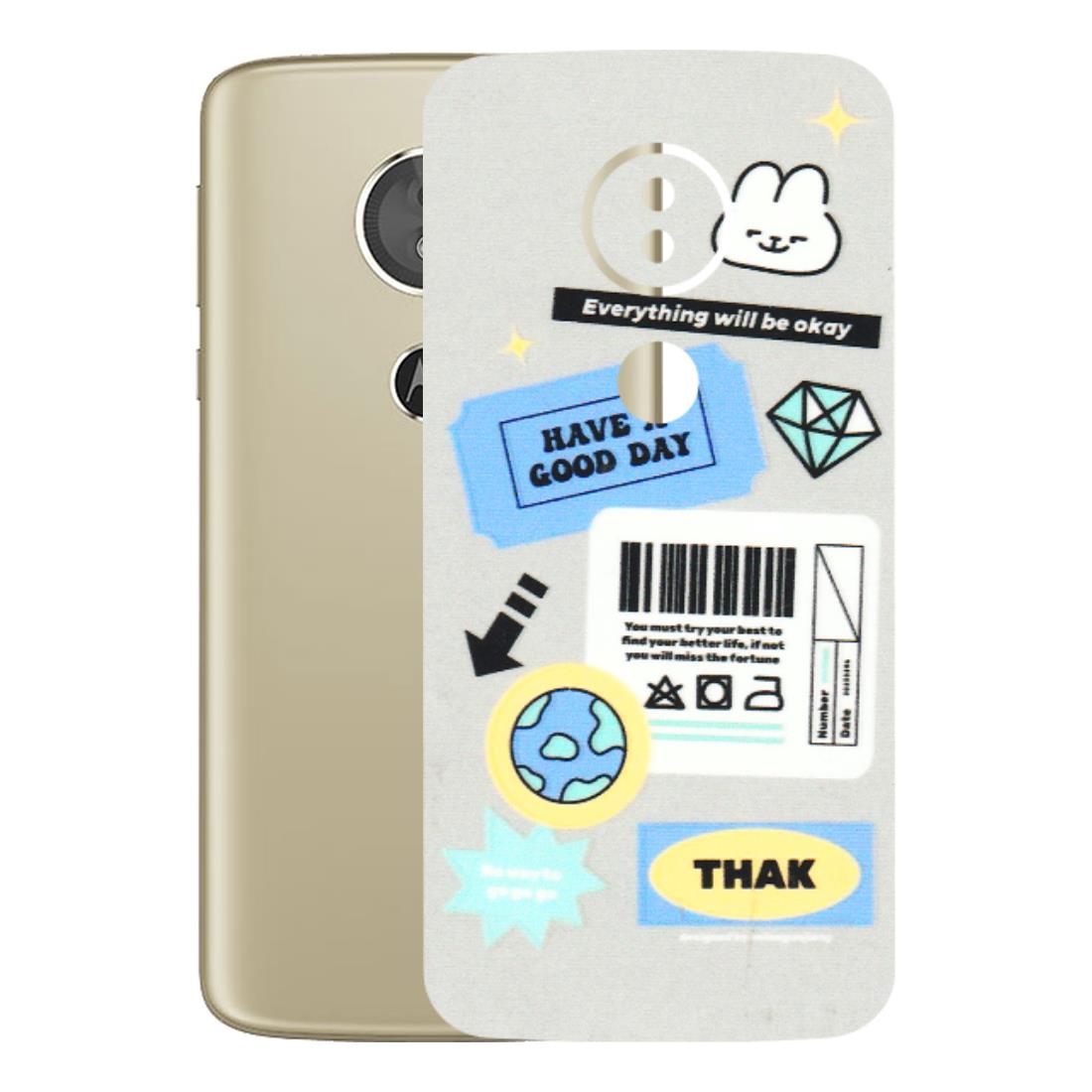 Motorola Phone Skins (All Models) - Will Be Okay Design - 3D Embossed Finish (L-316) Motorola Moto E5