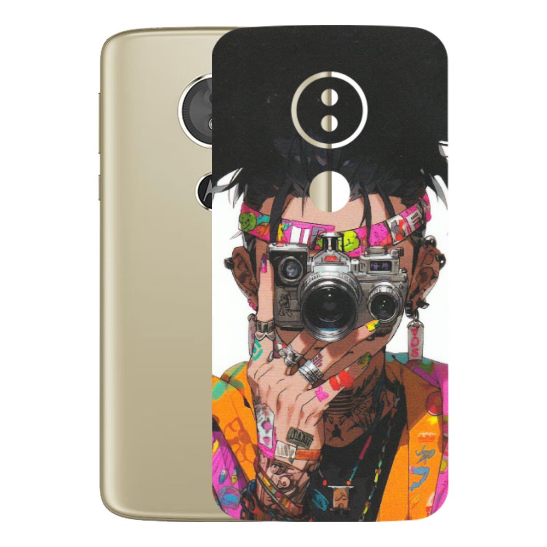 Motorola Phone Skins (All Models) - Camera Lover Girl - Matte Finish (M-09) Motorola Moto E5