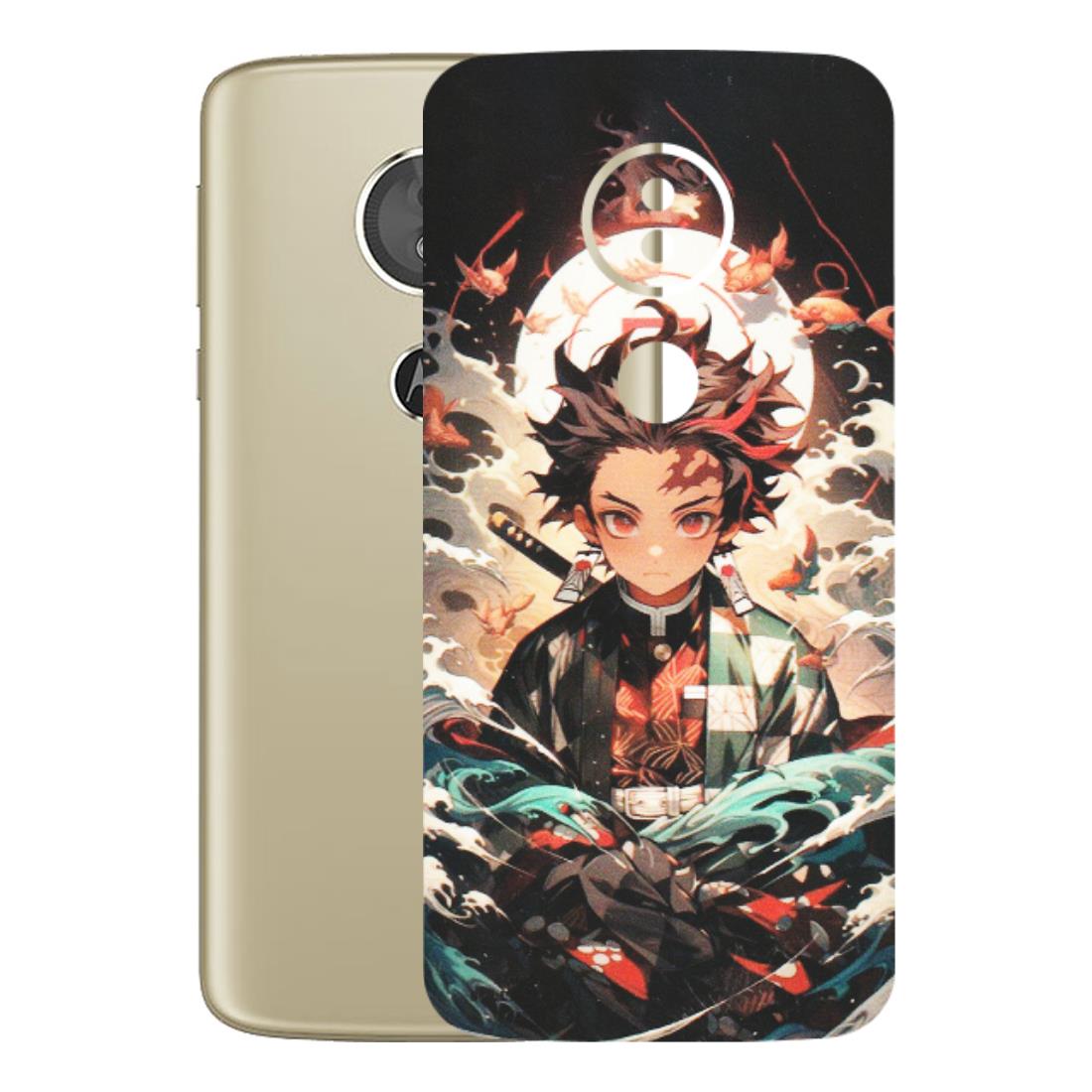Motorola Phone Skins (All Models) - Tanjiro Demon Slayer Anime - Matte Finish (M-158) Motorola Moto E5