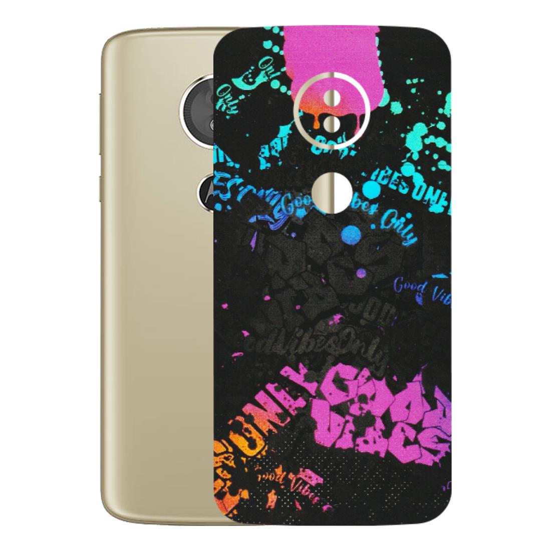 Motorola Phone Skins (All Models) - Majestic Black Vibes - Matte Finish (M-62) Motorola Moto E5