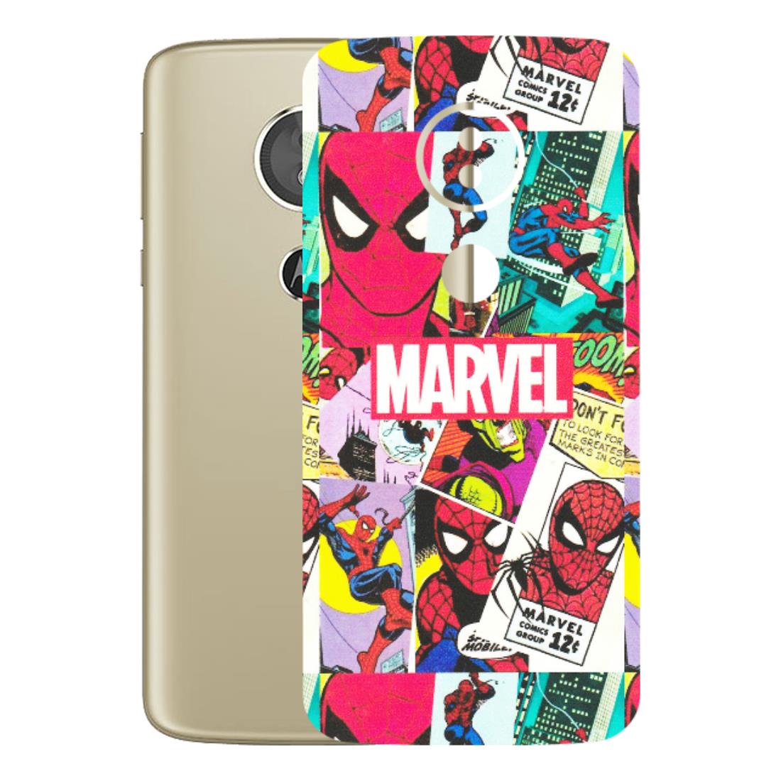 Motorola Phone Skins (All Models) - Marvel Comic Spiderman Grafitti - Matte Finish (M-72) Motorola Moto E5