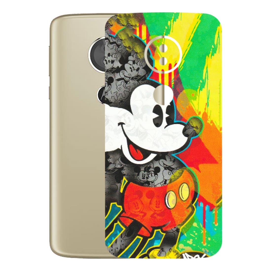 Motorola Phone Skins (All Models) - Multiple Mickey With Colourful Texture - Matte Finish (M-84) Motorola Moto E5