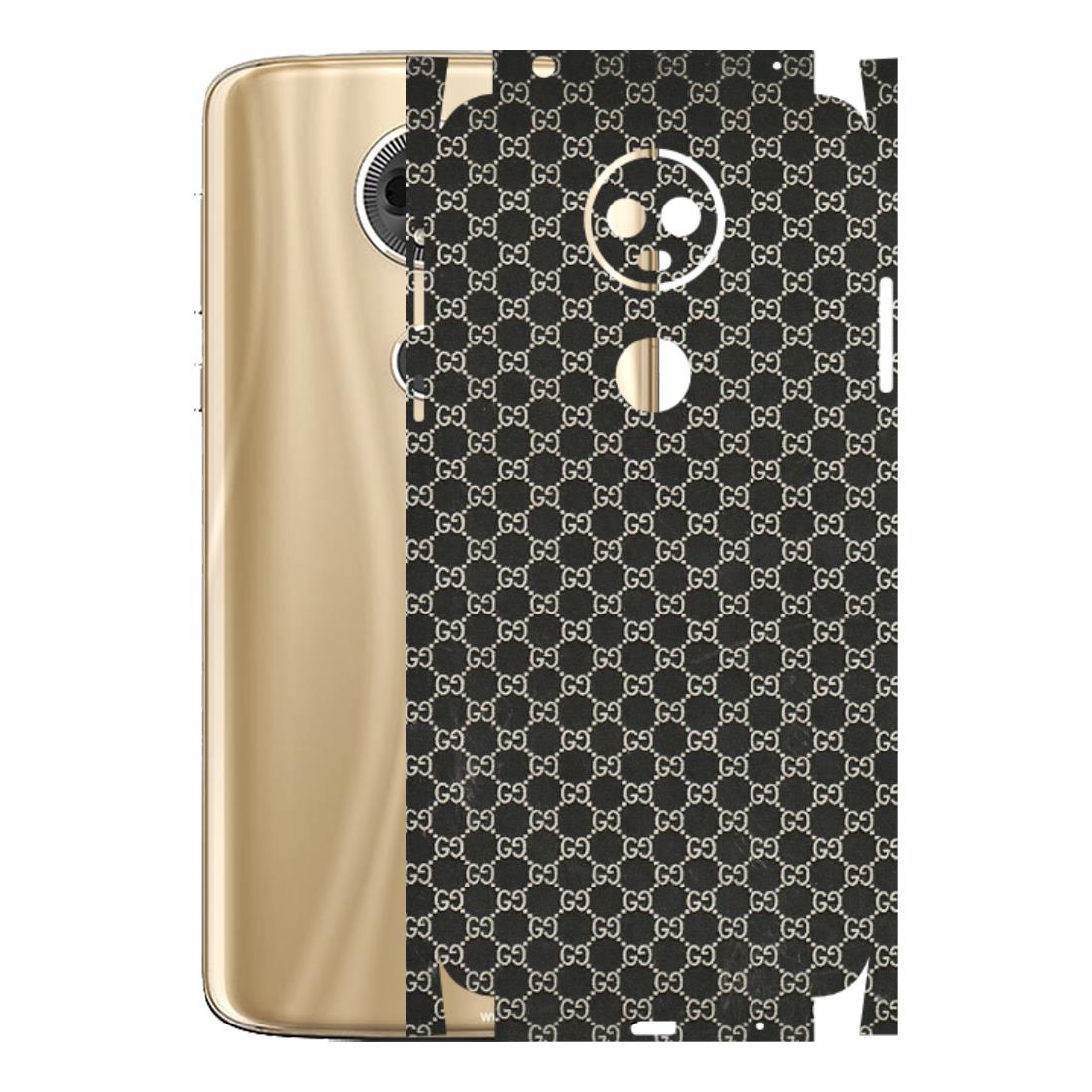Motorola Phone Skins (All Models) - Black G Print - 3D Embossed Finish (L-109) Motorola Moto E5 Plus