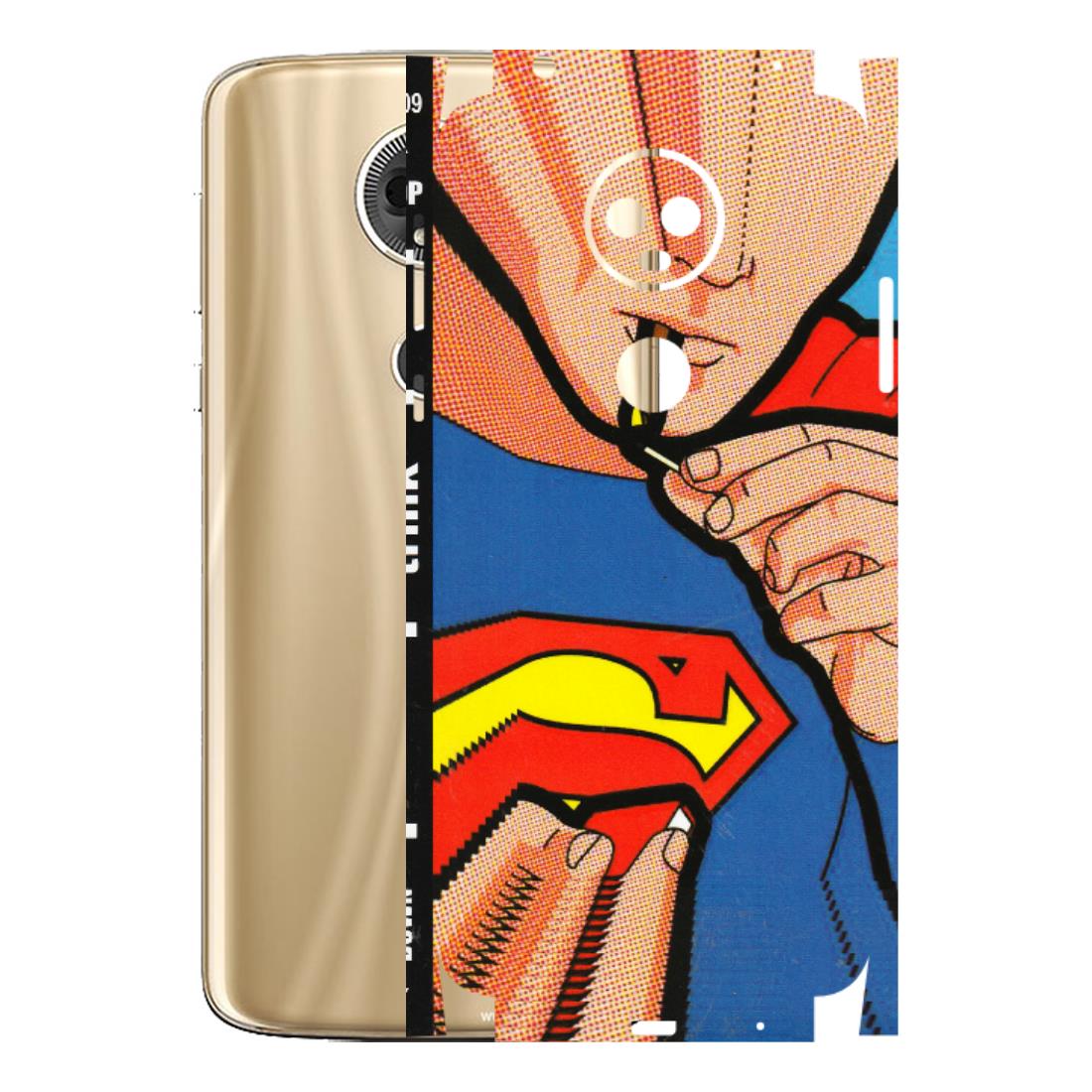 Motorola Phone Skins (All Models) - Superman Sutta - 3D Embossed Finish (L-130) Motorola Moto E5 Plus