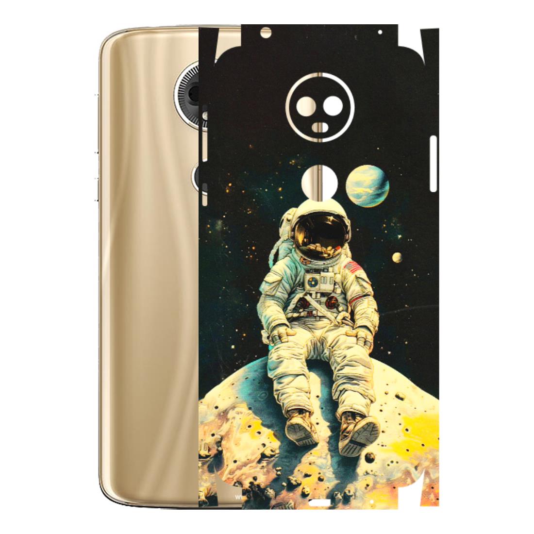 Motorola Phone Skins (All Models) - Astronaut in Space - 3D Embossed Finish (L-16) Motorola Moto E5 Plus