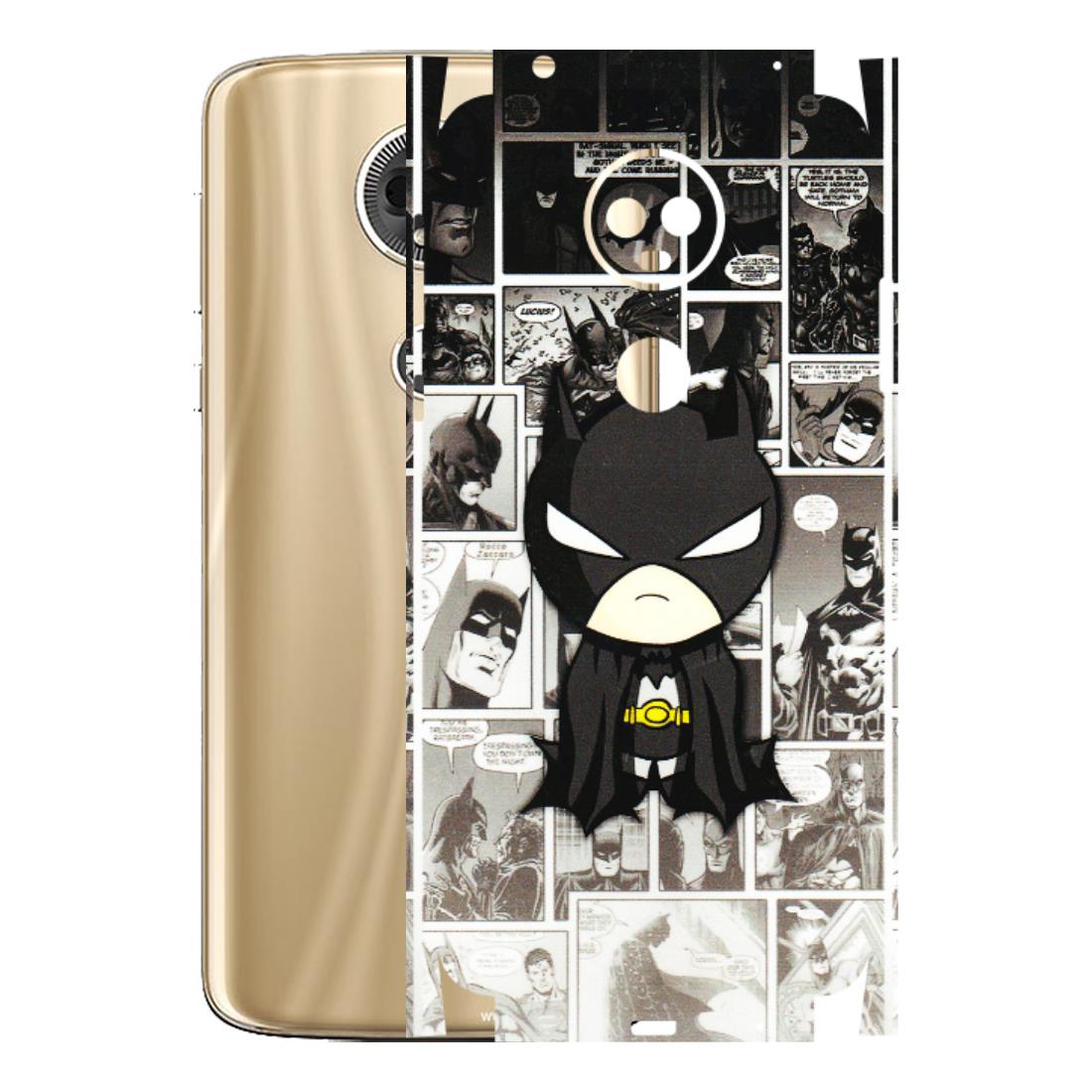 Motorola Phone Skins (All Models) - Toon Batman - 3D Embossed Finish (L-182) Motorola Moto E5 Plus