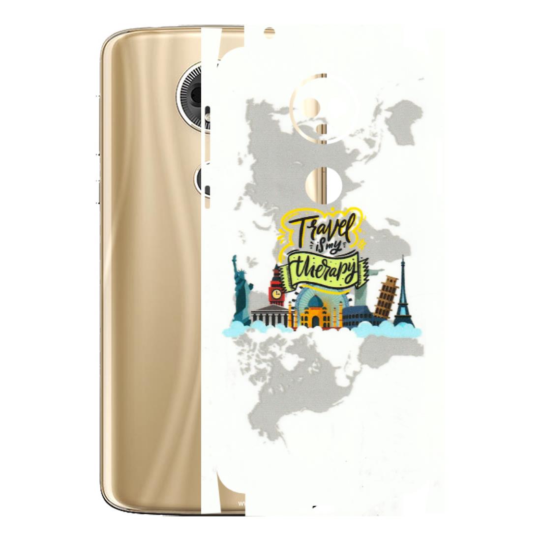 Motorola Phone Skins (All Models) - Travel Therapy - 3D Embossed Finish (L-199) Motorola Moto E5 Plus