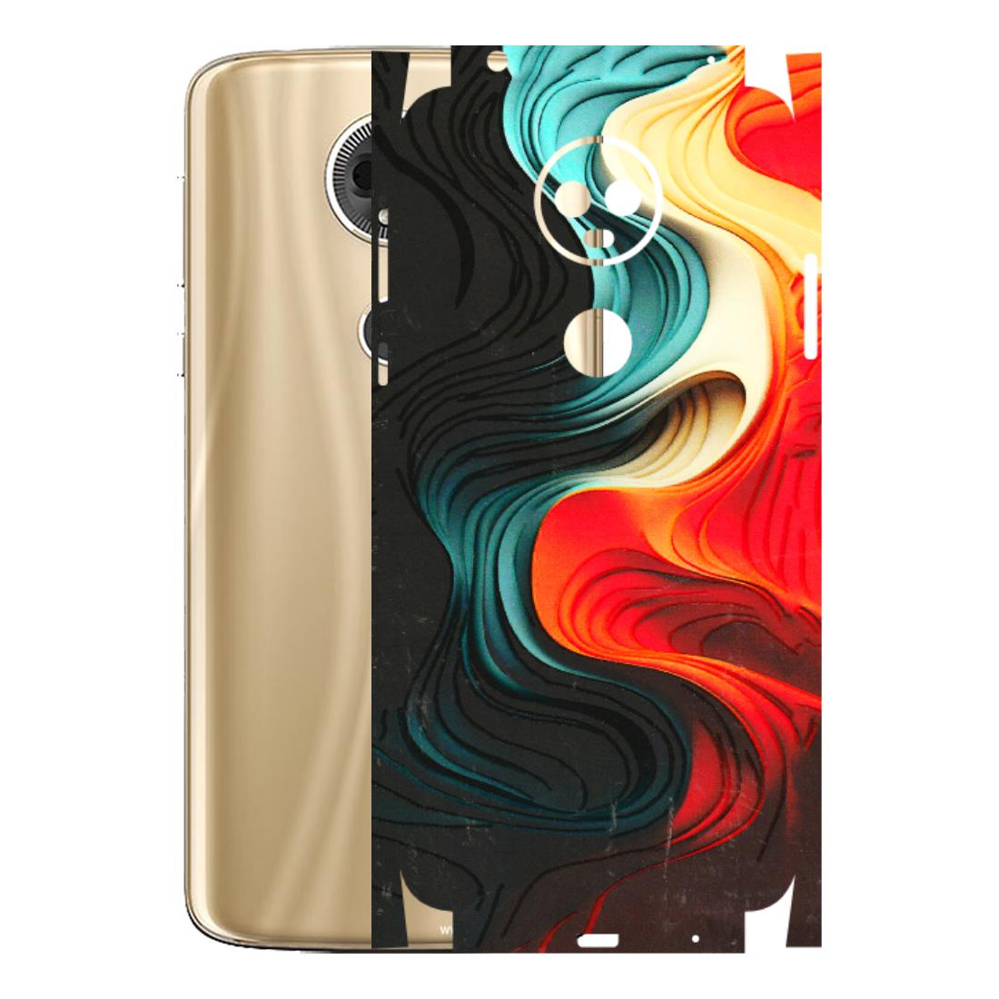 Motorola Phone Skins (All Models) - The Silky Swirl - 3D Embossed Finish (L-240) Motorola Moto E5 Plus