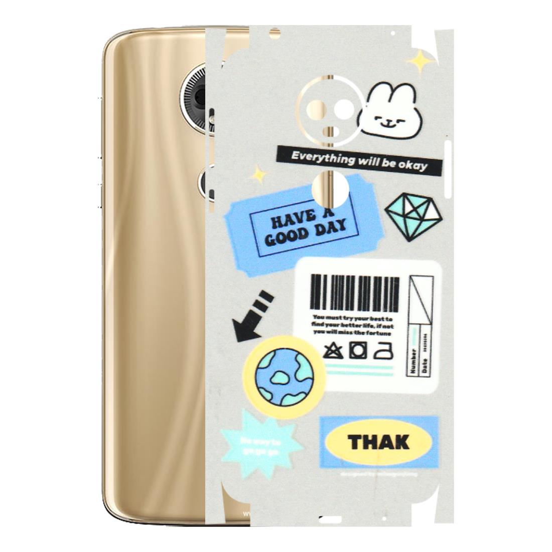 Motorola Phone Skins (All Models) - Will Be Okay Design - 3D Embossed Finish (L-316) Motorola Moto E5 Plus