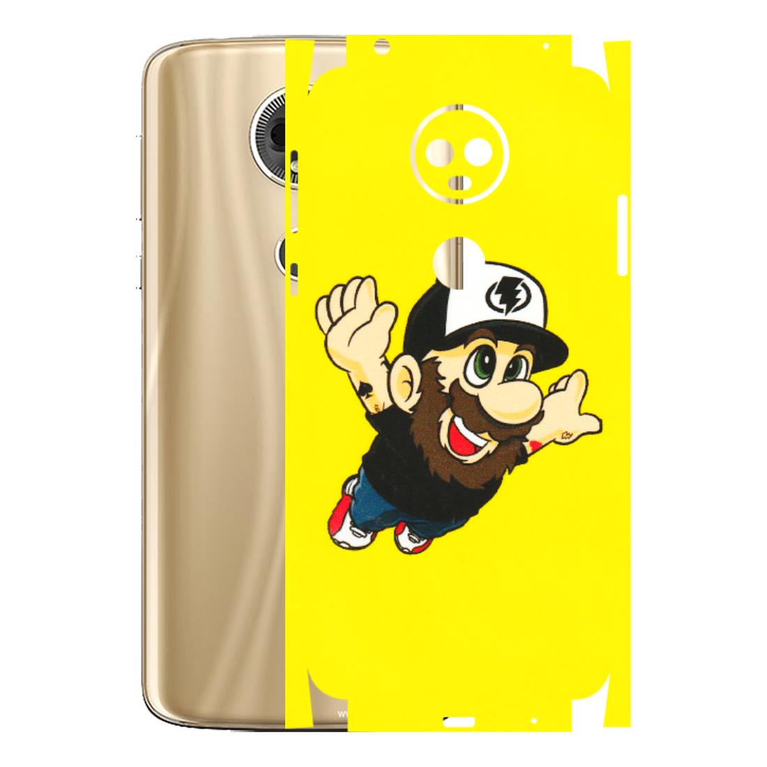 Motorola Phone Skins (All Models) - Flying Beardo - 3D Embossed Finish (L-60) Motorola Moto E5 Plus