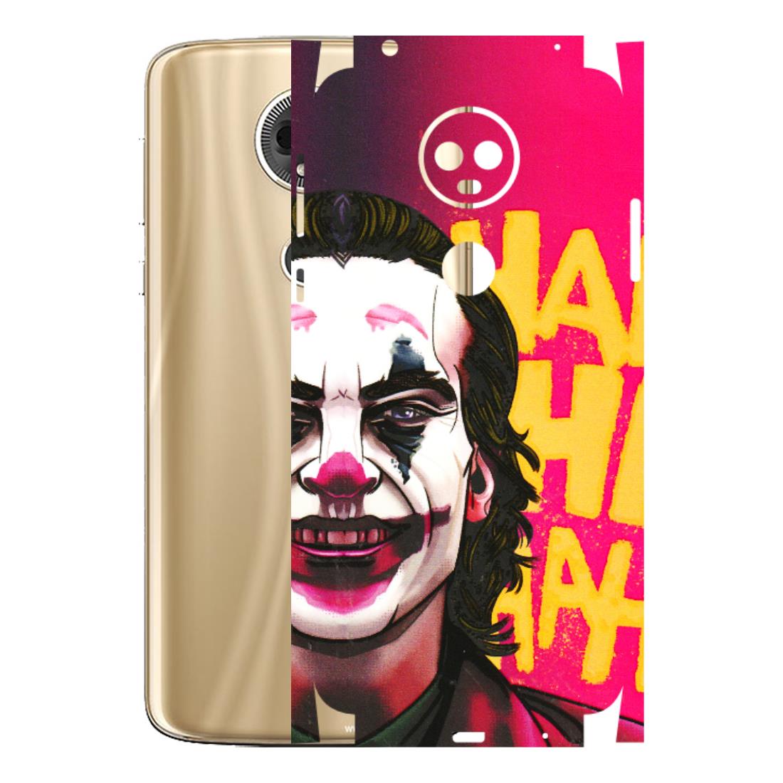 Motorola Phone Skins (All Models) - Joker Evil Laugh - 3D Embossed Finish (L-97) Motorola Moto E5 Plus
