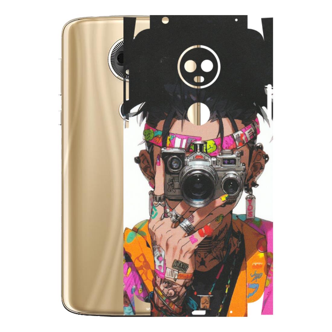 Motorola Phone Skins (All Models) - Camera Lover Girl - Matte Finish (M-09) Motorola Moto E5 Plus