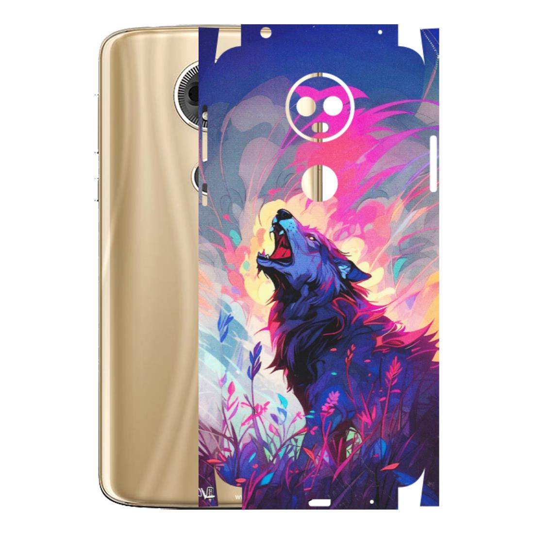 Motorola Phone Skins (All Models) - New Wild Wolf Abstract - Matte Finish (M-125) Motorola Moto E5 Plus