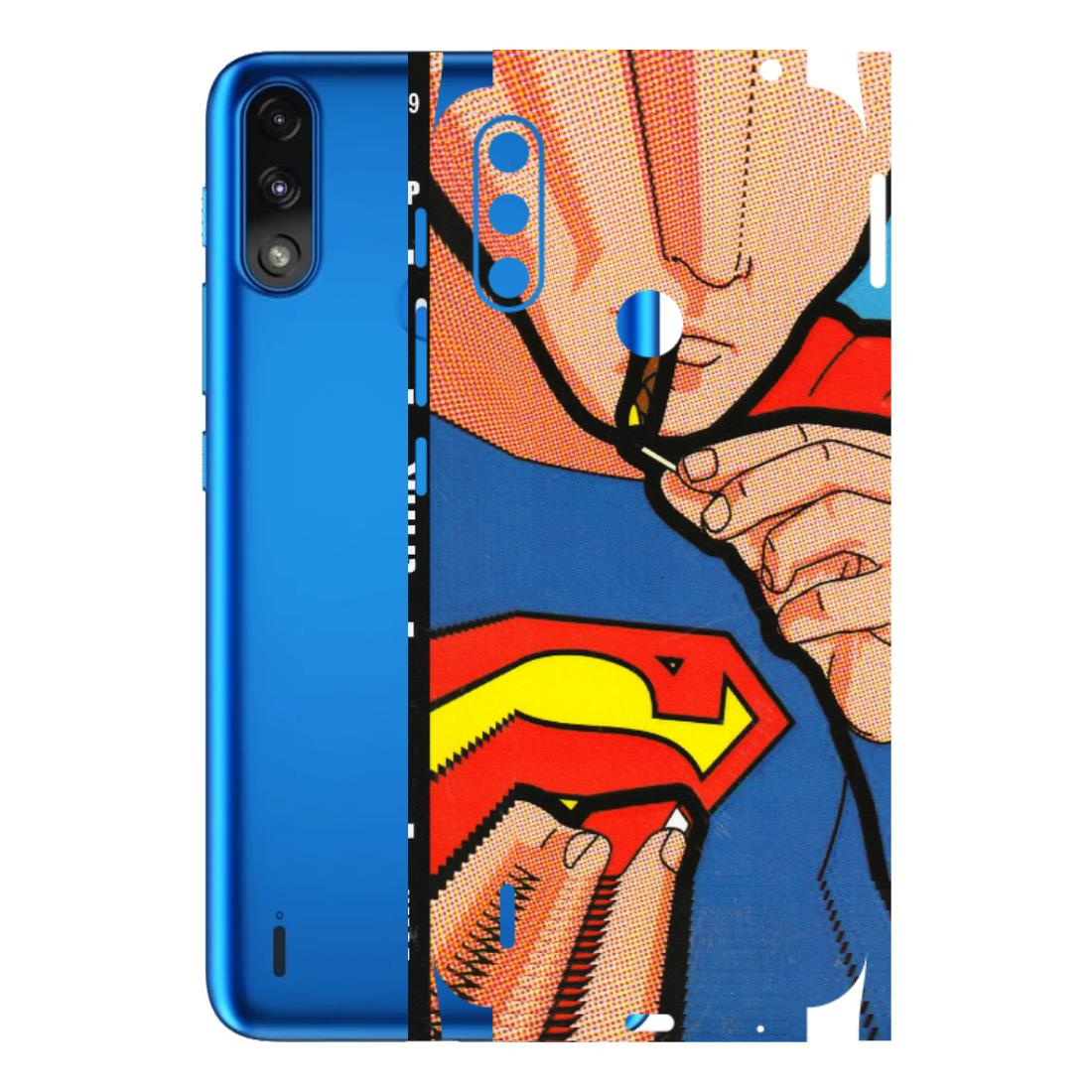 Motorola Phone Skins (All Models) - Superman Sutta - 3D Embossed Finish (L-130) Motorola Moto E7 Power