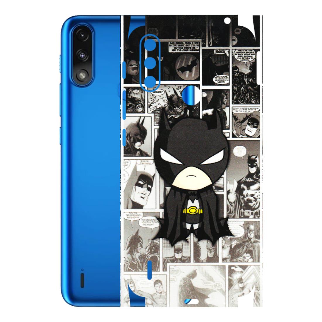 Motorola Phone Skins (All Models) - Toon Batman - 3D Embossed Finish (L-182) Motorola Moto E7 Power