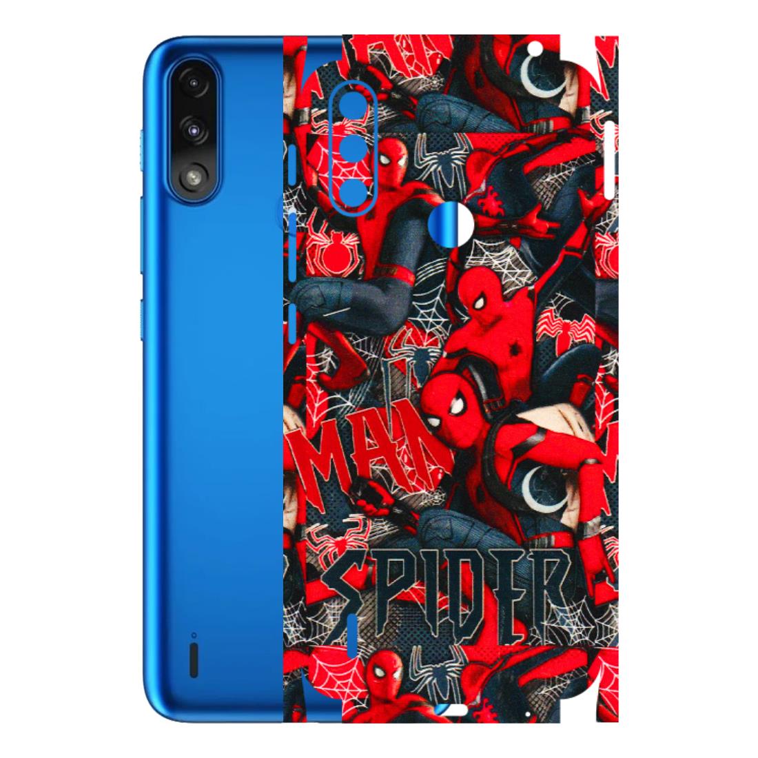 Motorola Phone Skins (All Models) - SpiderMan Cool - 3D Embossed Finish (L-188) Motorola Moto E7 Power