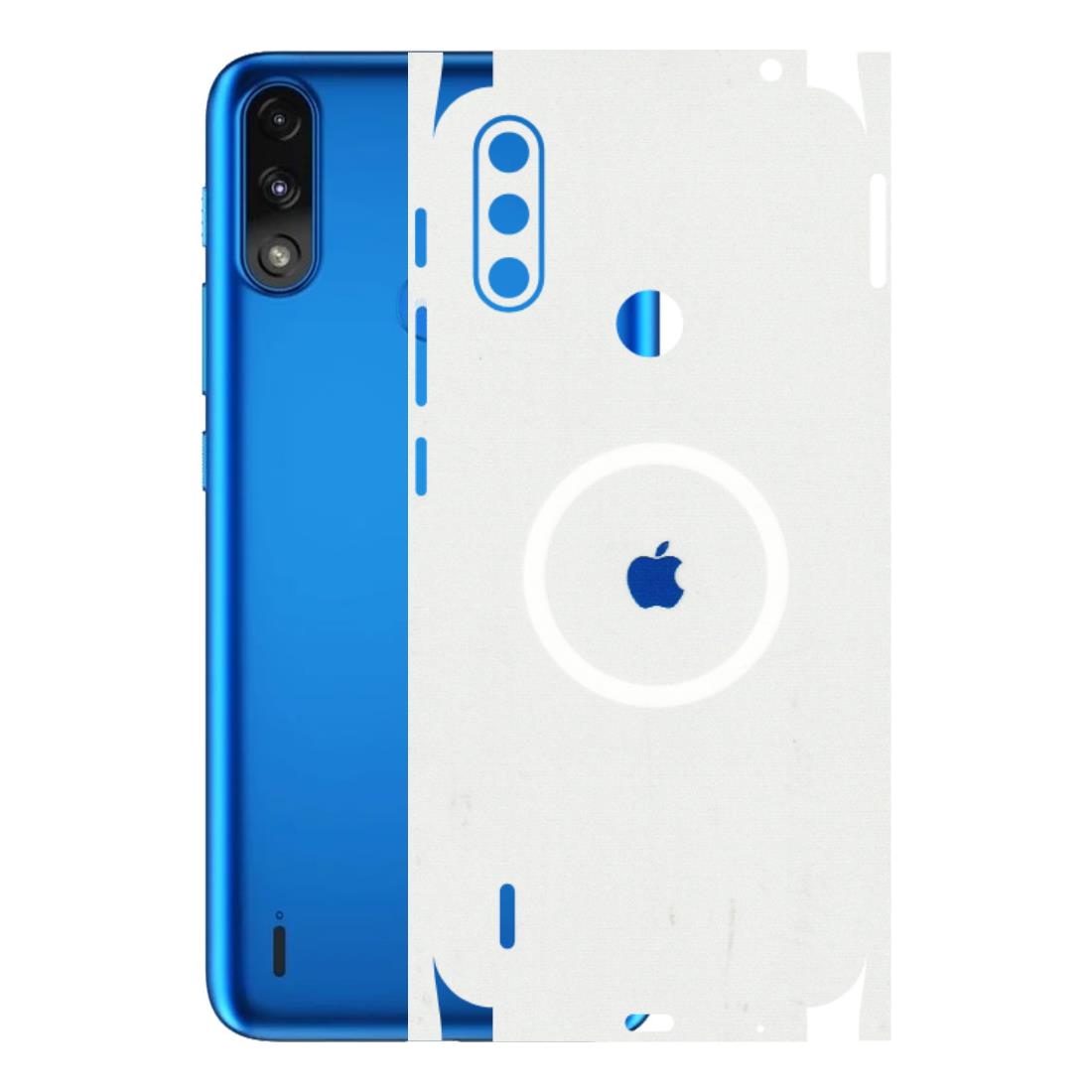 Motorola Phone Skins (All Models) - iPhone Magsafe Logo - 3D Embossed Finish (L-320) Motorola Moto E7 Power