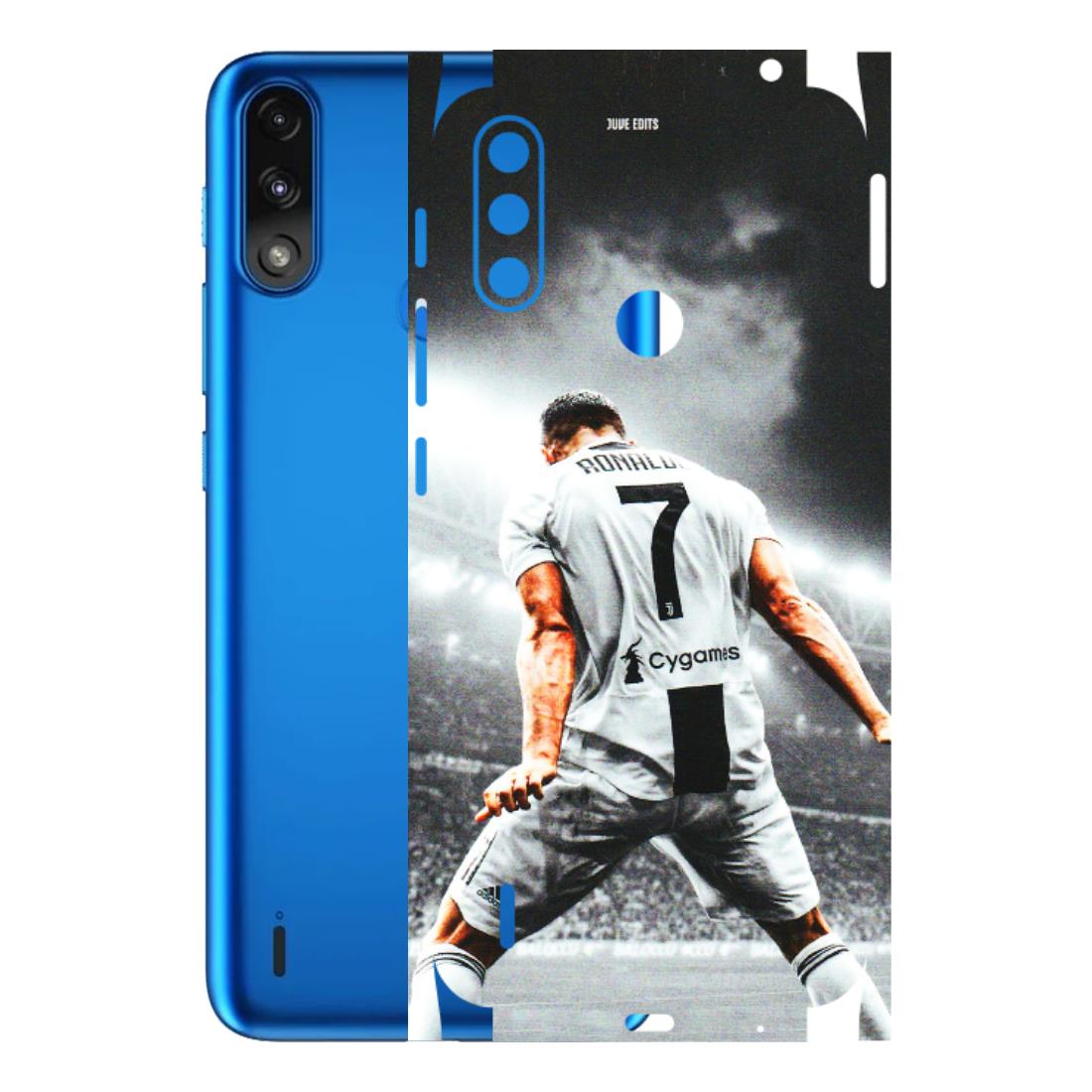 Motorola Phone Skins (All Models) - Ronaldo CR7 Crazy - 3D Embossed Finish (L-44) Motorola Moto E7 Power
