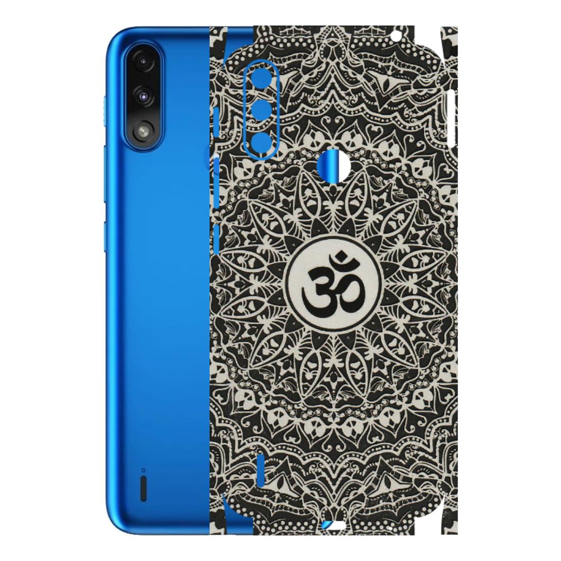 Motorola Phone Skins (All Models) - Aum Elegant Mandala - 3D Embossed Finish (L-62) Motorola Moto E7 Power