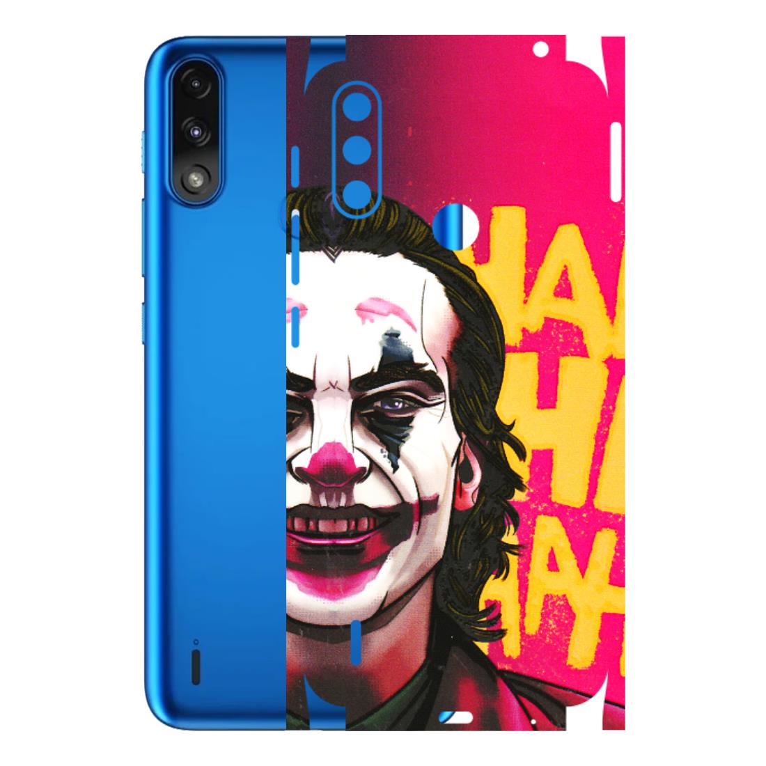 Motorola Phone Skins (All Models) - Joker Evil Laugh - 3D Embossed Finish (L-97) Motorola Moto E7 Power