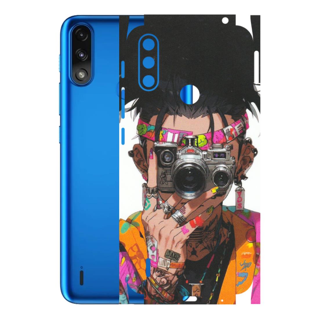 Motorola Phone Skins (All Models) - Camera Lover Girl - Matte Finish (M-09) Motorola Moto E7 Power