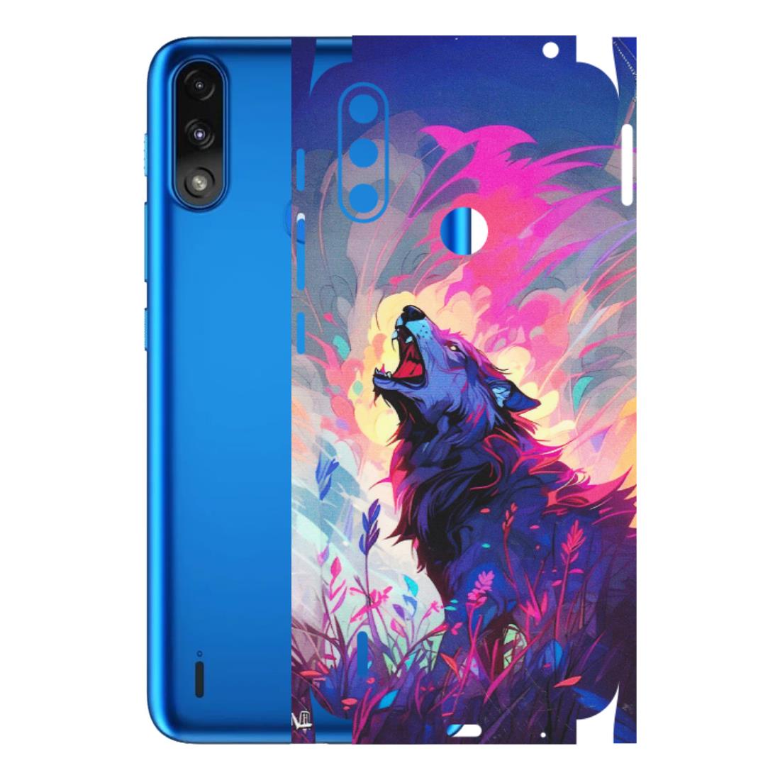 Motorola Phone Skins (All Models) - New Wild Wolf Abstract - Matte Finish (M-125) Motorola Moto E7 Power