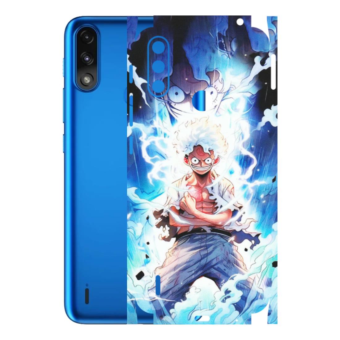 Motorola Phone Skins (All Models) - Blue Thunder Luffy Anime - Matte Finish (M-132) Motorola Moto E7 Power