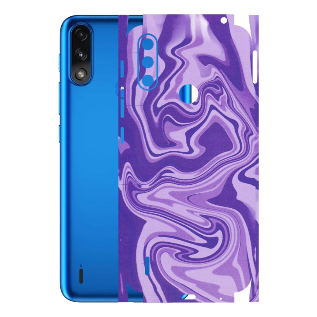 Motorola Phone Skins (All Models) - Hazy Purple Nights - Matte Finish (M-14) Motorola Moto E7 Power